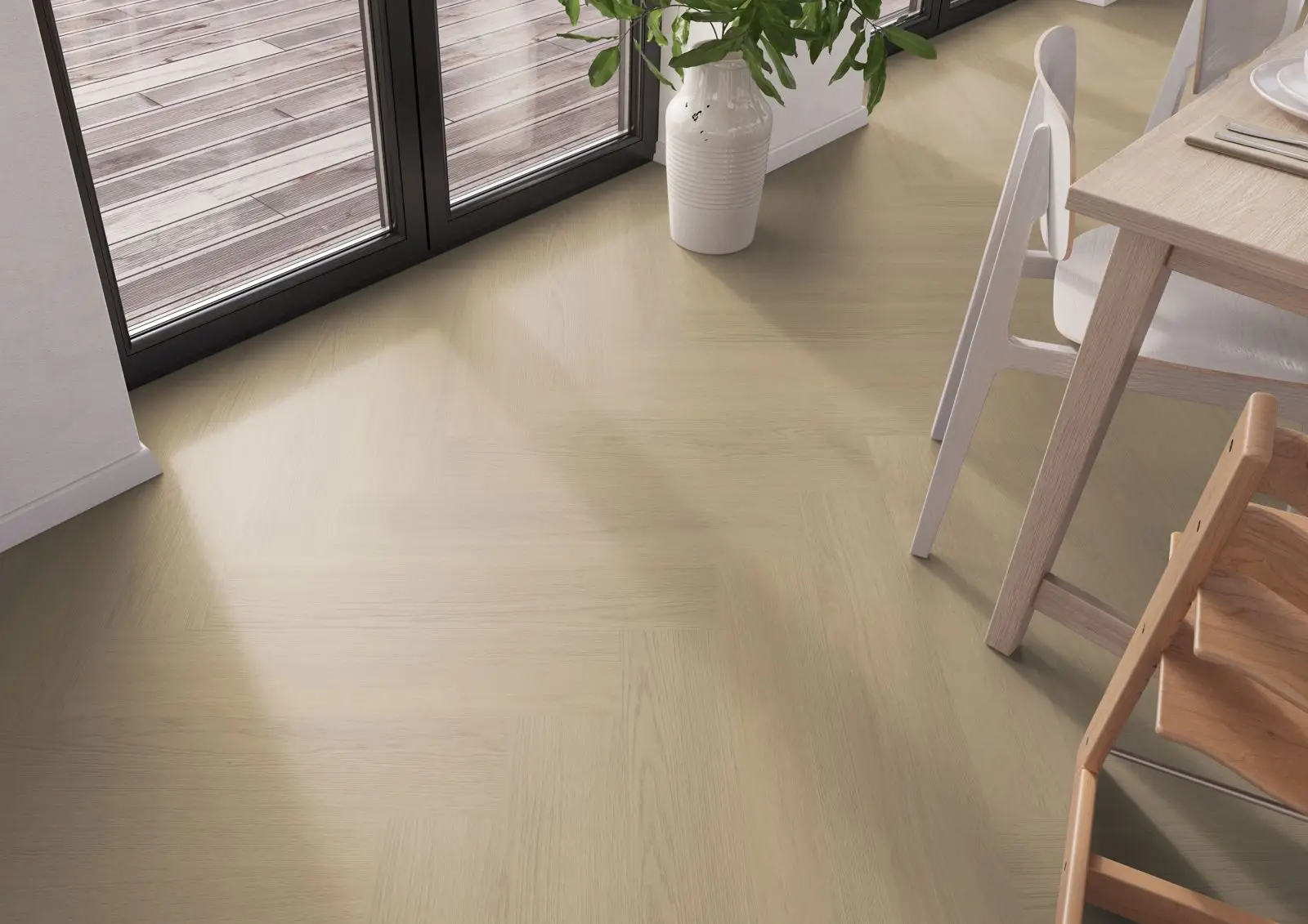 Futuro visgraat XL 52 lijm pvc (dryback) van Belakos | PVC & Parkethuys