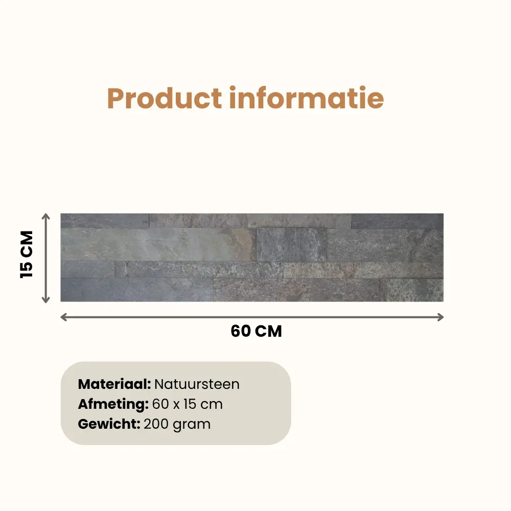 Zelfklevende Steenstrip Natuursteen Autumn Rustic - Afbeelding 4